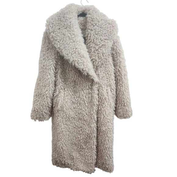 & OTHER STORIES Wide Collar Sherpa Coat Size S - Picture 2 of 15